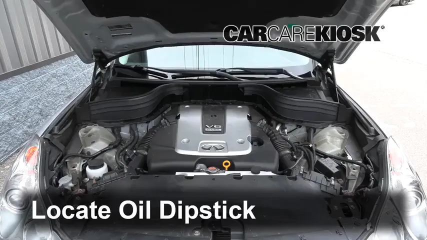 2017 Infiniti QX50 3.7L V6 Oil Check Oil Level